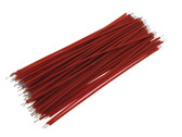 【10CM】 28AWG Standard Jumper Wire Pre-cut Pre-soldered - Red - Pack of 100  
