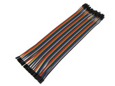 Weihnachtsverkauf V TEC Jumper Wires Pre-crimped Terminals 10pcs Rainbow M-Male