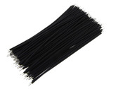 【10CM】 24AWG Standard Jumper Wire Pre-cut Pre-soldered - Black - Pack of 100  