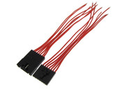 7P 7-Pin 2.54mm Wire to Wire Pluggable Connector w/ Cable - Pair M/F w/ Lock  