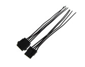 4P 4-Pin 3.0mm 5557 Wire to Wire Pluggable Connector w/ Cable - Pack of 2  