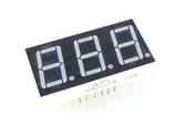 0.36" 3 Digit 7-Segment LED Display DIP common anode - Red - Pack of 2 