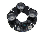 850nm IR Infrared 3*LED Panel with Lens For night verison camera lighting 60d  