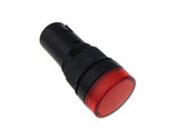24V LED Signal Indicator Light M16 Panel Mount - Red  