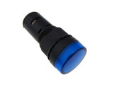 12V LED Signal Indicator Light M16 Panel Mount - Blue  
