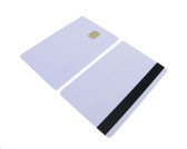 SLE4442 Contact IC Card w/ Hi-co Magnetic Stripe 2700-oe 3 tracks PVC White  