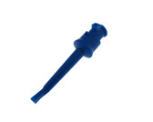 HQ Mini Grabber Clip w/ Hook - Solder Wire Opening - Blue - Pack of 2  