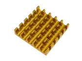 22*22*5mm Heat Sink Top Mount - Golden - Pack of 5  