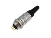 HQ 3 Contacts 3-Pin Waterproof Gold plated Aviation Plug Socket  