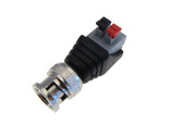 BNC Male Connector w/ Push-In Spring Screwless Terminal  