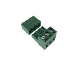 HQ 3POS 5.08mm Screw Terminal Block Plug w/ Header Free Hanging Vertical 2ERJVC  