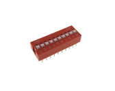 10 Position DIP Switch 2.54mm 0.1" Pitch - Pack of 5 