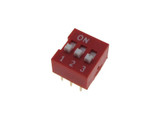 3 Position DIP Switch 2.54mm 0.1" Pitch - Pack of 10  