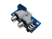 3.5mm RCA Stereo Audio Breakout Board Screw Terminal Housing 2.54  