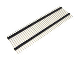 40-Pin 2.54mm Double Body Male Straight Header Gold plated 30mm - Pack of 5 E4  