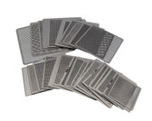 Universal Soler Ball Reballing Stencil Template 0.25-0.76mm - Pack of 27 pieces  