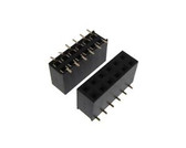 2x6 12POS Dual Row 2.54mm SMD Surface Mount Female Socket - Pack of 5  