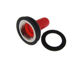 Waterproof Cap Sealing Boot For 12mm M12 Toggle Switch - Red  