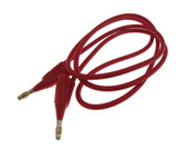 HQ 4mm Banana Male to Male Plug Silicone Test Leads Cable - Red  