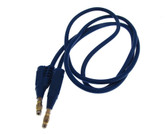 HQ 4mm Banana Male to Male Plug Silicone Test Leads Cable - Blue  