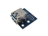 USB 3.0 Type A Double Female Breakout Board Module 8-Pin 2.54mm Header  