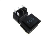 6-Pin 16A 125VAC Rocker Switch On-Off-On Panel Mount Snap-In - Black  