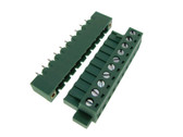 HQ 10-Pin 5.08mm Screw Terminal Block Plug Shrouded Flange Free Hanging  