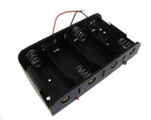 4*C Size Non-Rechargeable/Rechargeable Battery Holder Wire Leads  
