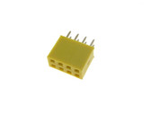 2x4 8-Pin 2.54mm 0.1" Female Header Yellow Pack of 10 