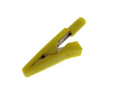 HQ Alligator Clip w/ 2mm OD Banana Jack - Yellow  