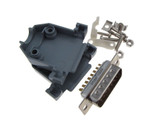 DB15 Male D-Sub connector w/ Two Piece Backshells Hoods 