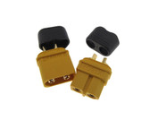 Amass XT60+ Power Connector Plug and Socket w/ Sleeve for RC Yellow  