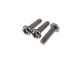 M2.5 12mm Metric Cross Pan Head Stainless Steel Screw Bolt - Pack of 50  