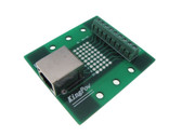 RJ45 Ethernet Connector Breakout Board DIN Screw terminals RA  