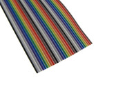 10Ft 30P Multi-Color Flat Ribbon Zippable Cables 30 Conductors 1.27mm 