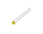 F1.8mm Round Top Diffused LED Through Hole - Color: Yellow - Pack of 50  