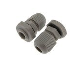 HQ KACON M12 Waterproof Cable Connector panel mount - White - Pack of 2  