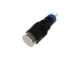 M12 Push Button w/ LED Indicator Latching type 9-24VDC - White  