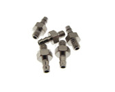 Brass Tube Fitting Straight 3mm ID to M3 Thread - Pack of 5  