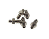 Brass Tube Fitting Straight 4mm ID to M3 Thread - Pack of 5  