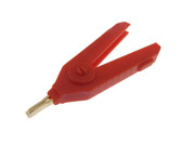 Kelvin Clip for LCR Meter test equipment oblate - Red  