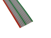 10Ft Red/Gray/Green Flat Ribbon Zippable Cables 10 Conductors 1.27mm pitch 
