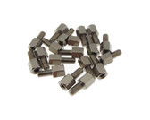 M3x10+6mm Metal Male/Female Standoff Board Spacers Nickel-plated - Pack of 20  