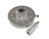 HQ 63mm Solid Aluminum Handwheel Hand w/ Scale for CNC milling sil Shaft: 10mm  