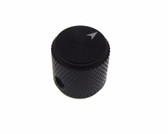 HQ 6mm Hole Dia Aluminum Solid Knob Cap for Flatted Rotary Pot 13*13 - BLK  
