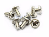 M4 8mm Washer Round Head Screw Bolt - Phillips- Pack of 20  
