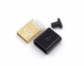 USB 2.0 Male Plug DIY Connector w/ Hoods - Pack of 2  