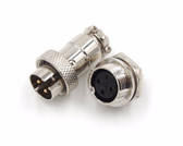 HQ 4 Contacts 4-Pin Aviation Plug Connector - M16MF - Panel Mount Male Pin 