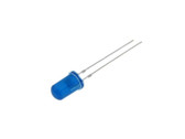 GQ 5mm Round Top Diffused LED Through Hole - Blue - Pack of 50  