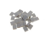 2P 2-Pin 2.54mm Pitch Jumper for straight header - White - Pack of 100  